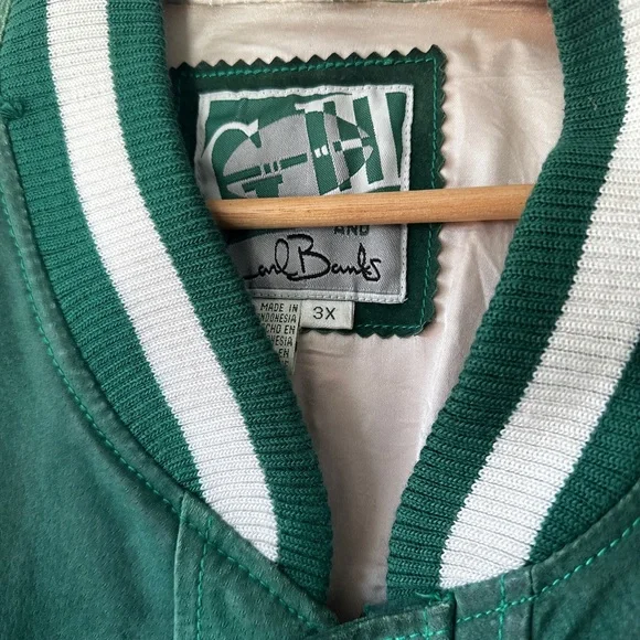 Philadelphia Eagles G-III Sports Carl Banks Vintage Leather Jacket - Picture 3 of 6